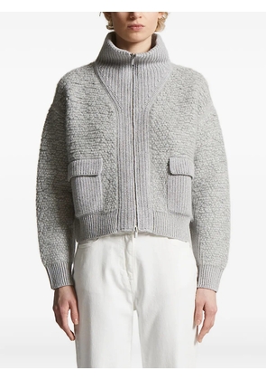 Peserico flap-pocket cardigan - Grey