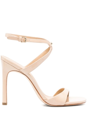 Michael Michael Kors 115mm logo-plaque leather sandals - Neutrals