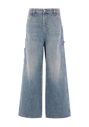 Diesel utility-pocket cotton jeans - Blue