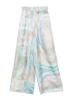 ZIMMERMANN The Illuminate wide-leg trousers - Blue