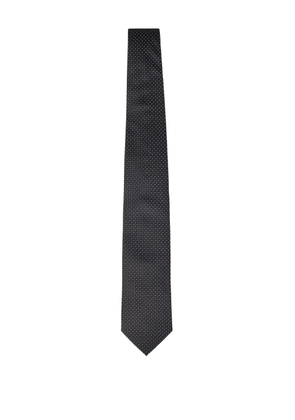 FRANZESE COLLECTION Berlusconi jacquard silk tie - Black