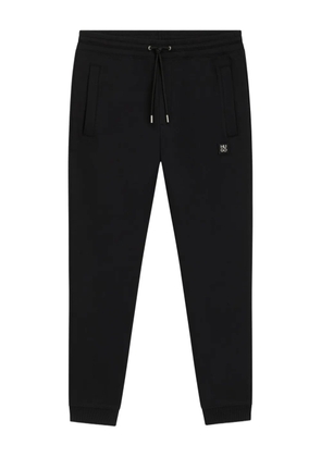 HUGO logo-patch drawstring-waistband track pants - Black