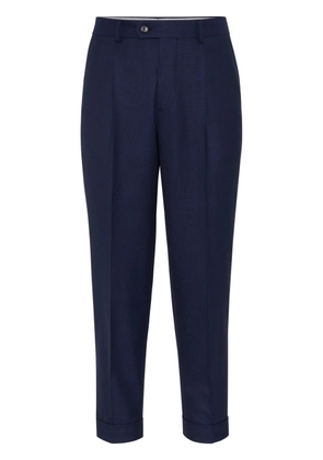 Brunello Cucinelli Prince of Wales check trousers - Blue