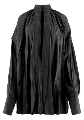 Ferragamo Kaftan crinkle-effect shirt - Black