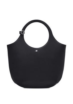 Courrèges Holy midi leather bag - Black