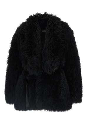 Giovanni Bedin belted coat - Black