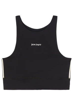 Palm Angels logo-print crop top - Black