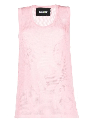 BARROW intarsia-knit palm tree top - Pink