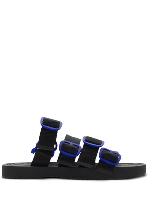 Burberry nylon strap sandals - Black