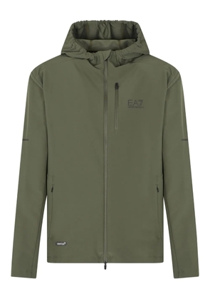 Ea7 Emporio Armani zip-up hoodie - Green
