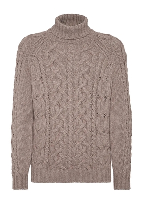 Brunello Cucinelli cable-knit sweater - Neutrals