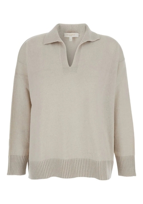 Antonelli Augusto V-neck ribbed sweater - Neutrals