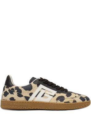 Balmain Swan leopard-print sneakers - Neutrals