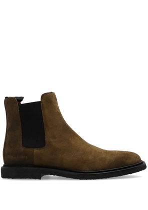 Common Projects waxed suede Chelsea boots - Brown