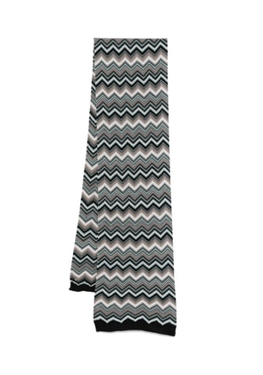 Missoni zigzag woven design scarf - Black