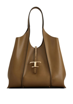 Tod's medium T Timeless shoulder bag - Brown