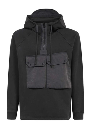Ten C cotton hoodie - Black