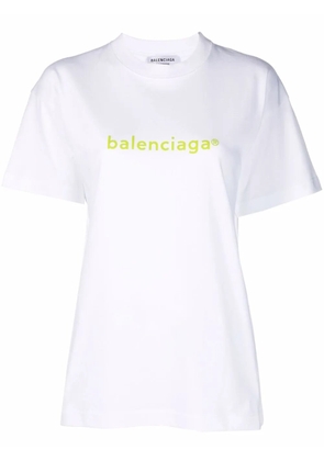 Balenciaga logo-print oversized T-shirt - White