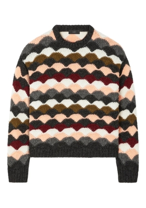 Alanui Shattered Stripes sweater - Grey