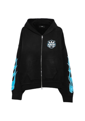 AMIRI graphic-print zip-up hoodie - Black