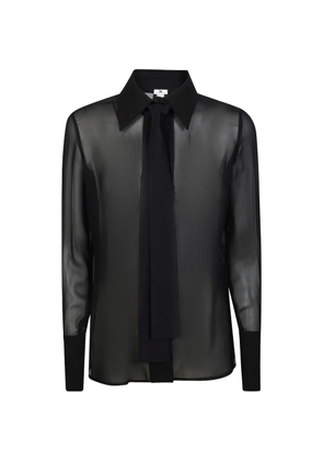 Elisabetta Franchi tie shirt - Black