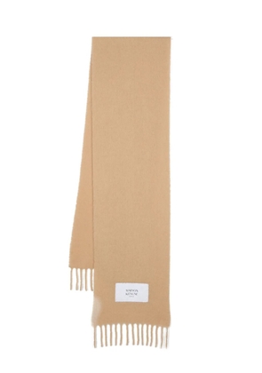 Maison Kitsuné logo-patch scarf - Neutrals