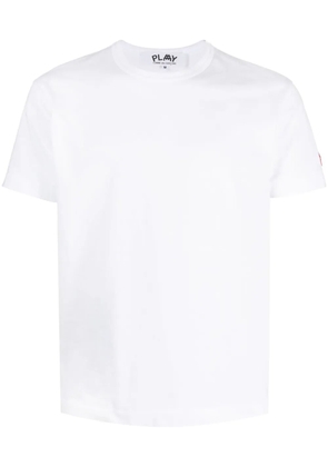 Comme Des Garçons Play logo-patch cotton T-shirt - White