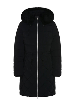 Mackage fur hooded quilted coat - Black