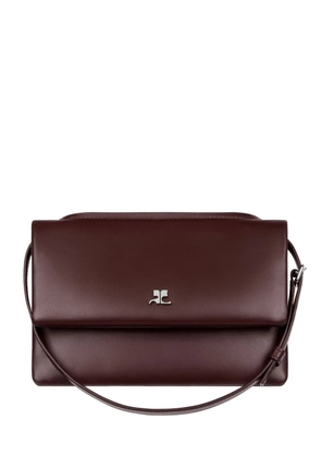 Courrèges mini Cuff leather flap shoulder bag - Red