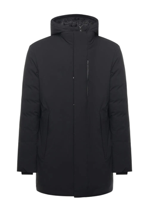 Save The Duck removable-hoodie zip-up coat - Black