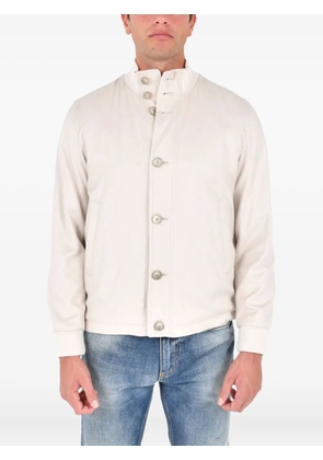 Herno buttoned bomber jacket - Neutrals