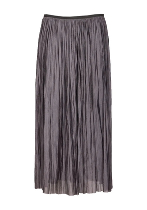 Roberto Collina pleated elasticated-waist midi skirt - Grey
