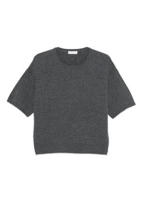 Majestic Filatures mélange-effect knitted T-shirt - Grey