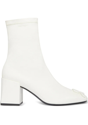 Courrèges 70mm block-heel ankle boots - White