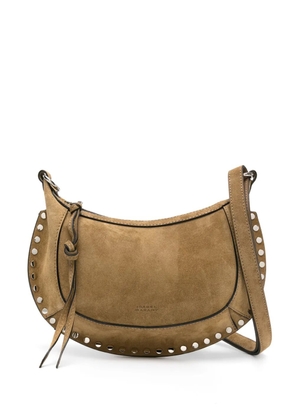 ISABEL MARANT Oskan Moon suede shoulder bag - Neutrals