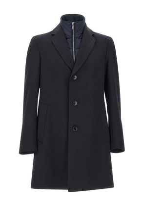 BOSS single-breasted coat - Blue