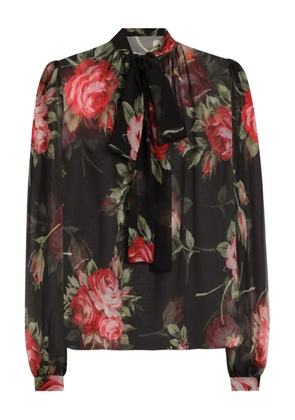 Dolce & Gabbana floral blouse - Black
