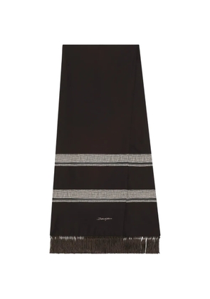 Dolce & Gabbana fringed scarf - Brown