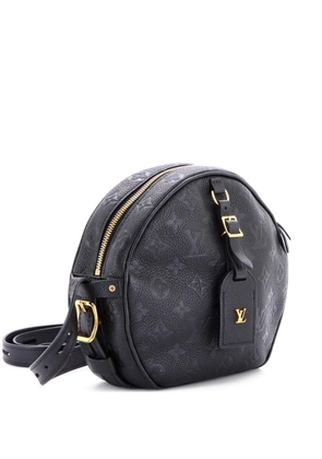Louis Vuitton Pre-Owned Boite Chapeau Souple Bag Monogram Empreinte Leather MM crossbody bag - Black