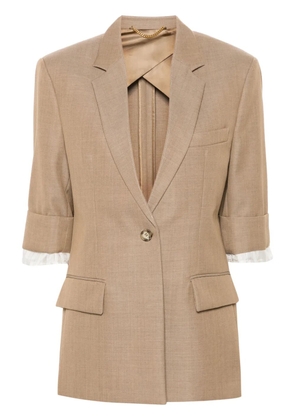 Victoria Beckham virgin wool jacket - Brown