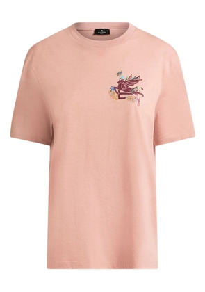 ETRO Pegaso-motif T-shirt - Pink
