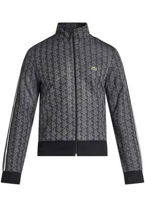Lacoste Paris-monogram zip-up sweatshirt - Black