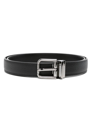 Dolce & Gabbana logo-embossed buckle belt - Black