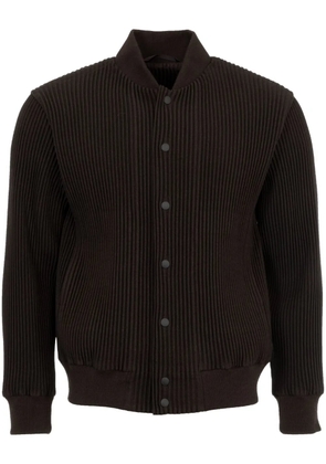 Homme Plissé Issey Miyake bomber jacket - Brown