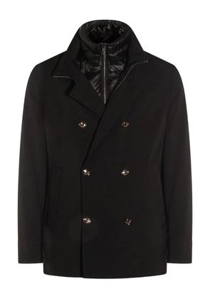 Montecore double-breasted buttoned coat - Black