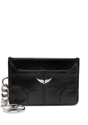 Zadig&Voltaire Sunny Pass leather card holder - Black
