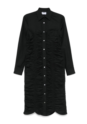 Moschino ruched shirt dress - Black