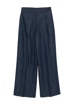 LIU JO pleated trousers - Blue