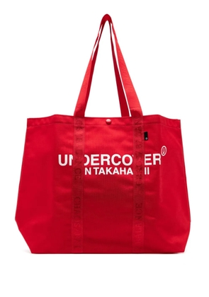 Undercover logo-printed tote bag - Red