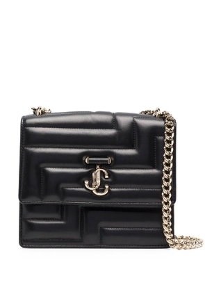 Jimmy Choo Avenue Quad quilted shoulder bag - Black